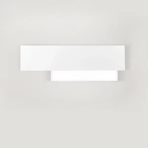 DOHA AP Applique alluminio bianco e metacrilato Gea Luce 15W 3000K