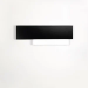 DOHA AP Applique alluminio nero e metacrilato Gea Luce 15W 3000K