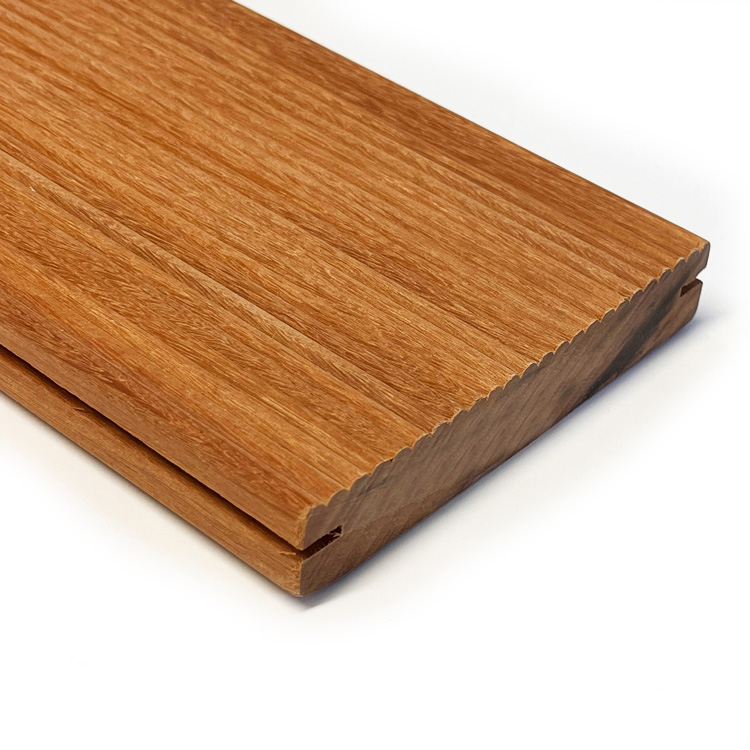Parquet Garapa Decking Legno per Esterni Massello Chiaro Pregiato Resistente - immagine 5