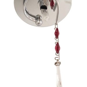 6707/F di Porreca Faretto da incasso Niagara strass Swarovsky rosso 12V