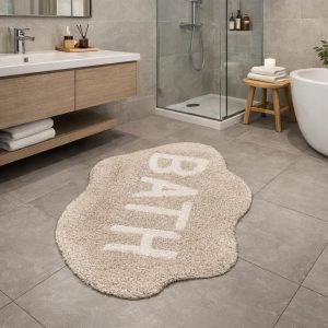 Tappeto Bagno 50x80 in Cotone – Tappetino Bagno Morbido e Assorbente