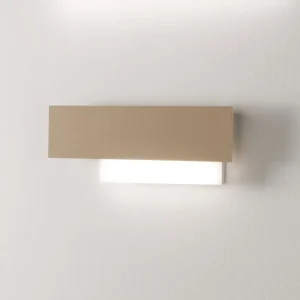 DOHA AP Applique alluminio tortora e metacrilato Gea Luce 15W 3000K